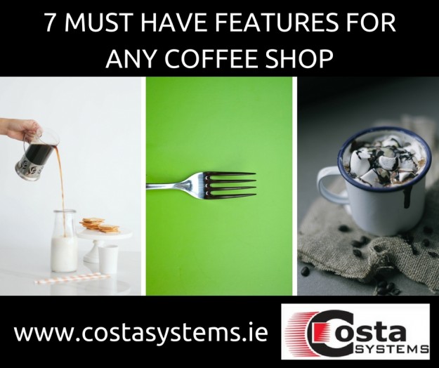 Dark Blue Coffee Plain Collage Facebook Post (3) best pos system for coffee shop