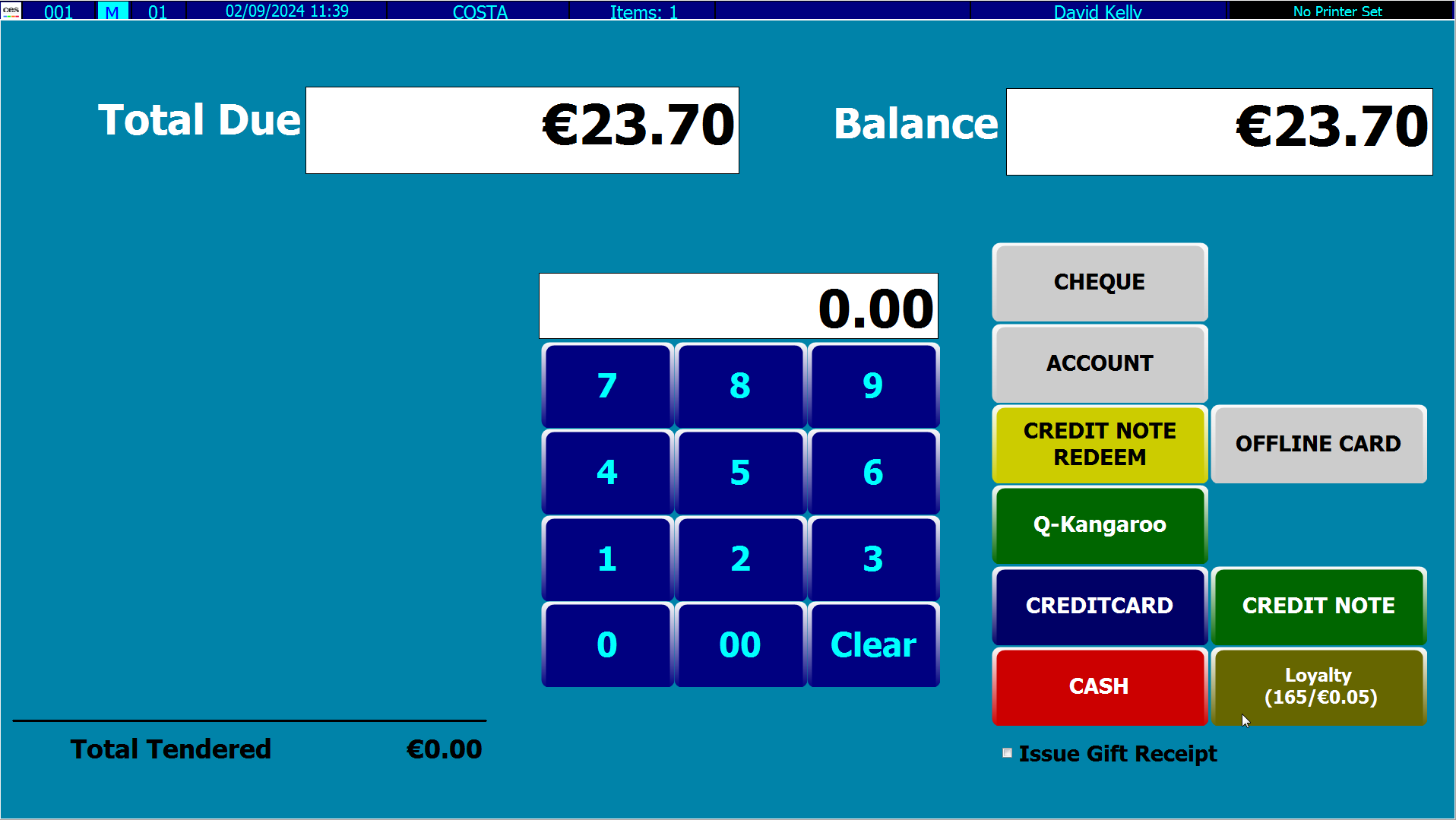 Intelligence - Loyalty Subtotal